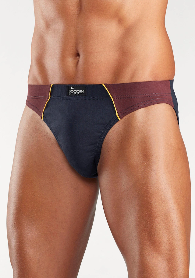 le jogger® Slip Packung, 6 Stk. mit kontrastfarbenen Highlights