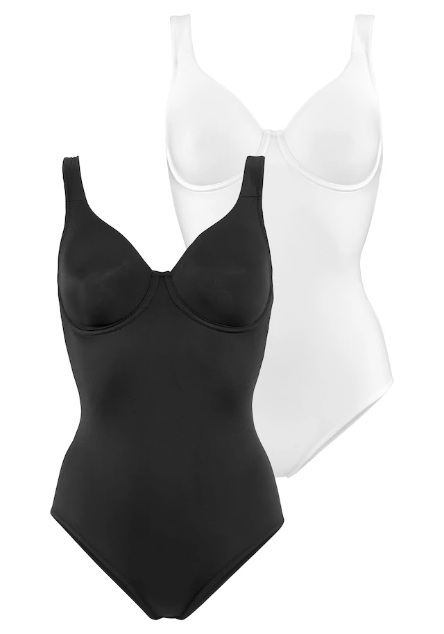 Nuance by Lascana T-Shirt-Body Packung, mit Bügel, mit bodyforming Effekt, Shape wear Body, Shaping Body