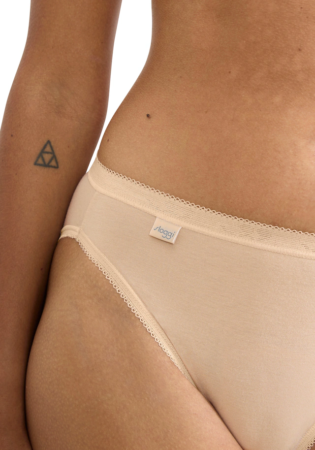sloggi Tai-Slip »Basic+« perfekter Sitz, Baumwollmix, elastisch, weiche Nähte