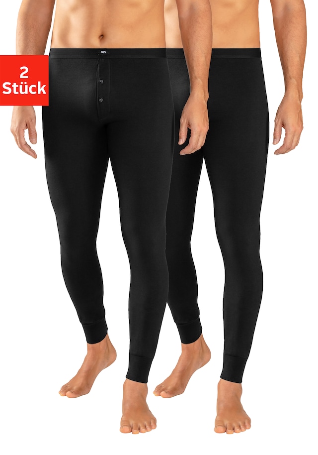 H.I.S Lange Unterhose Packung, 2 Stk. mit Bündchen am Bein