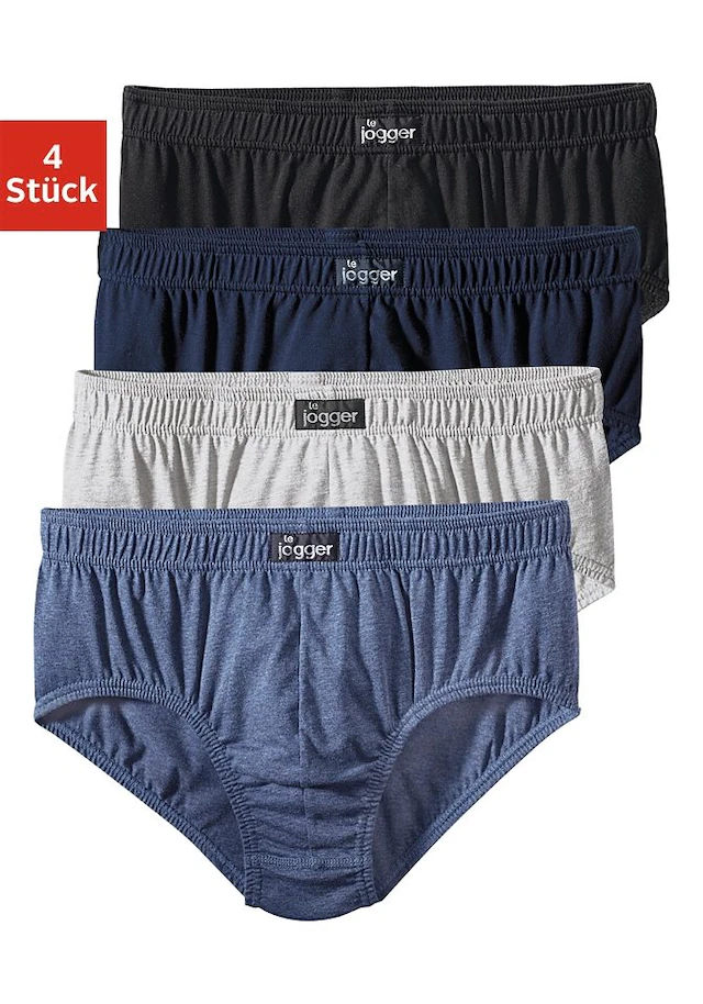 le jogger® Slip Packung, 4 Stk. aus angenehm weicher Baumwoll-Qualität