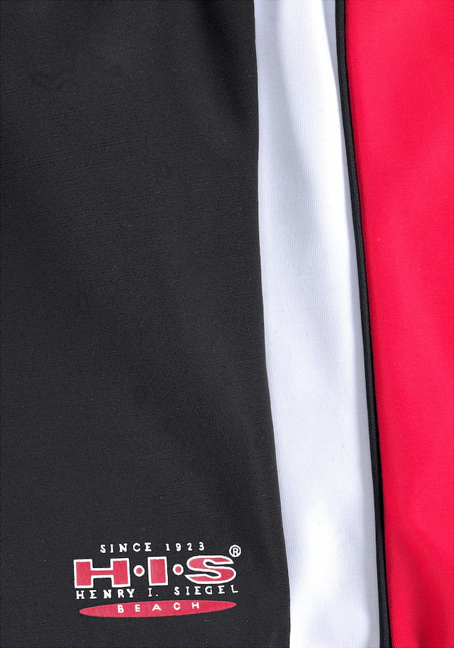 H.I.S Boxer-Badehose mit Kontrasteinsätzen