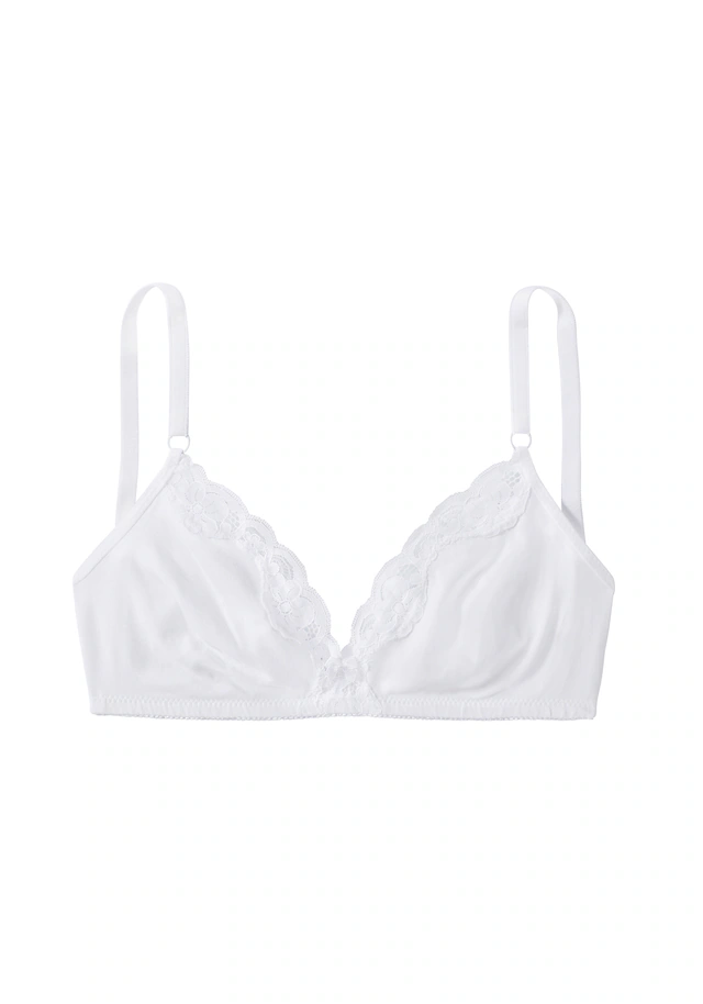petite fleur by Lascana Bralette-BH Packung, ohne Bügel aus Baumwolle mit Spitze, bequemer BH