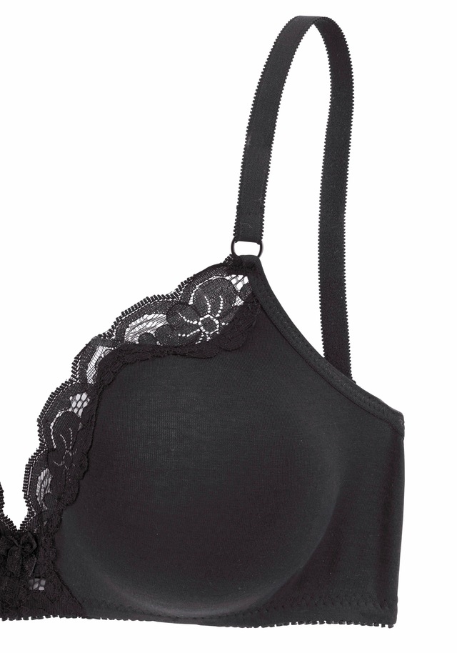 petite fleur by Lascana Bralette-BH Packung, ohne Bügel aus Baumwolle mit Spitze, bequemer BH