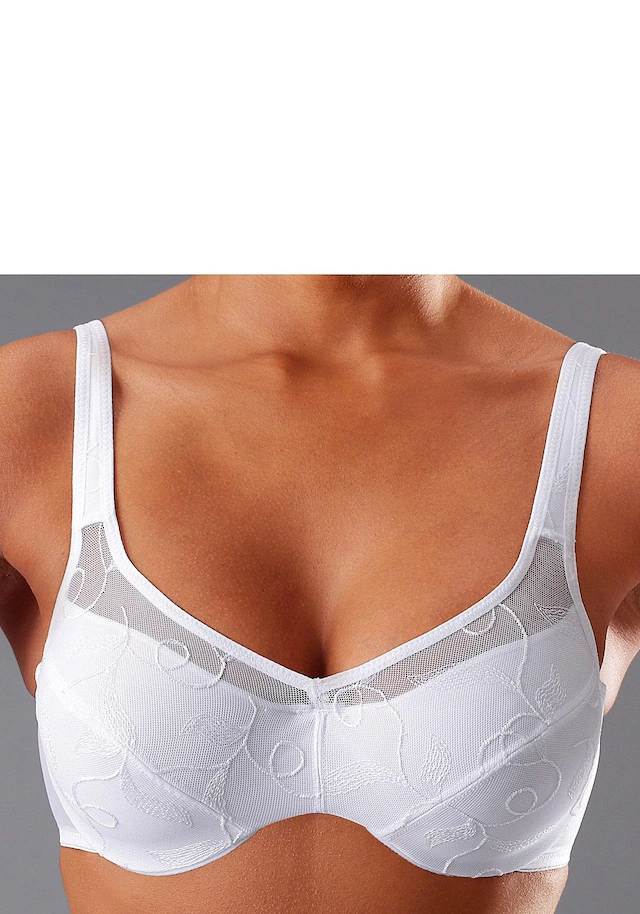 petite fleur by Lascana Minimizer-BH », BH mit Bügel, mit Stickereispitze« Packung, mit Bügel und schöner Stickerei – ideal für große Größen
