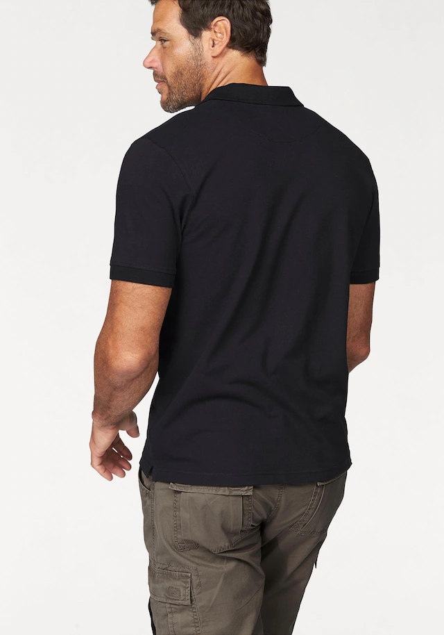 Man's World Poloshirt Kurzarm, lockere Passform, unifarben
