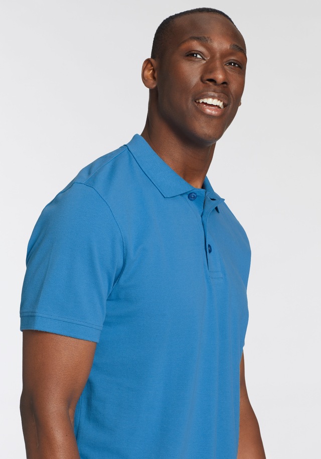 Man's World Poloshirt Kurzarm, lockere Passform, unifarben