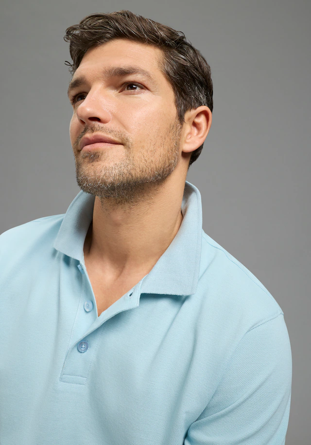 Man's World Poloshirt Kurzarm, lockere Passform, unifarben