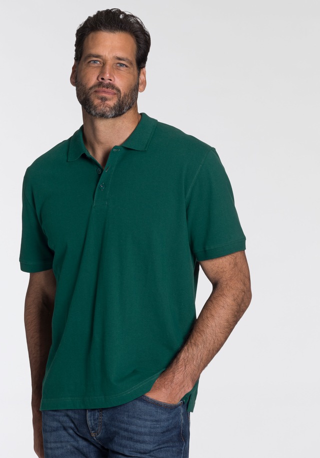Man's World Poloshirt Kurzarm, lockere Passform, unifarben