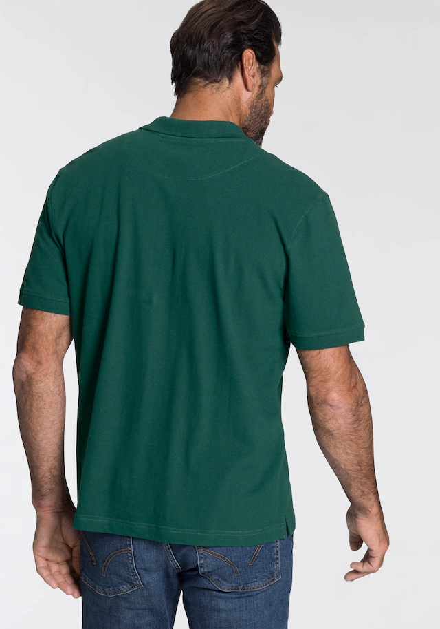 Man's World Poloshirt Kurzarm, lockere Passform, unifarben