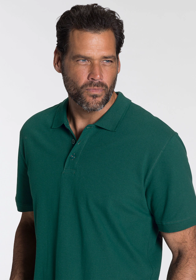 Man's World Poloshirt Kurzarm, lockere Passform, unifarben