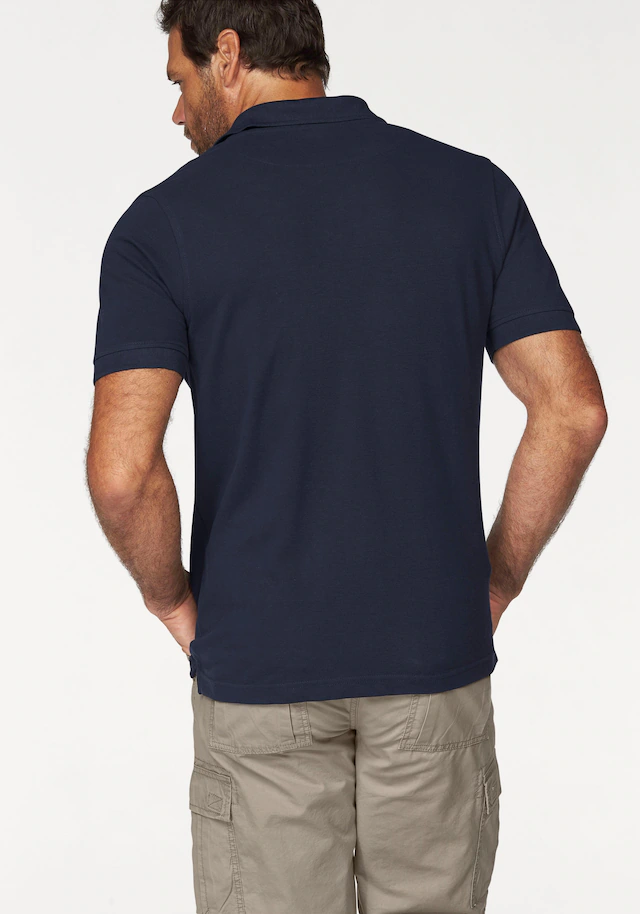 Man's World Poloshirt Kurzarm, lockere Passform, unifarben