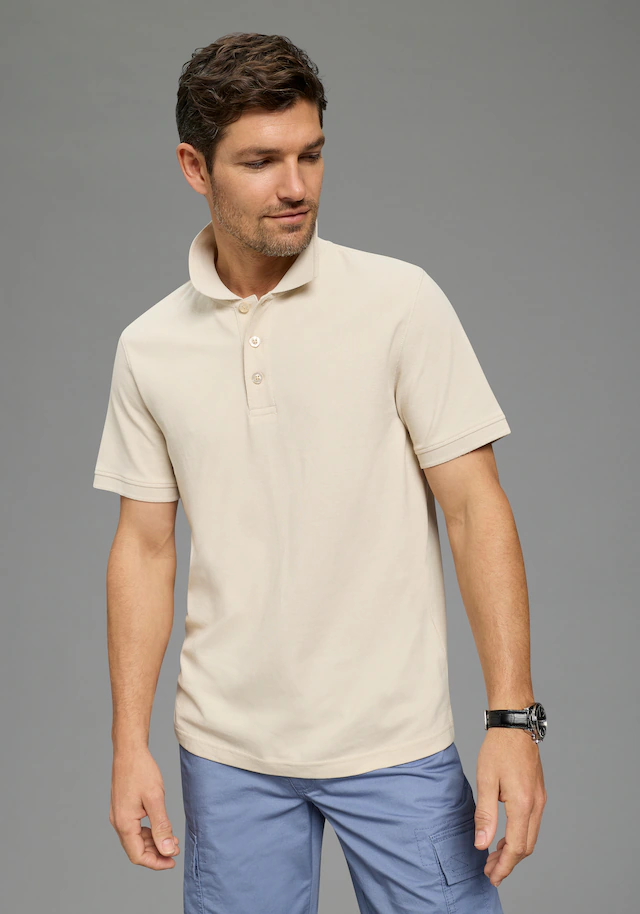 Man's World Poloshirt Kurzarm, lockere Passform, unifarben