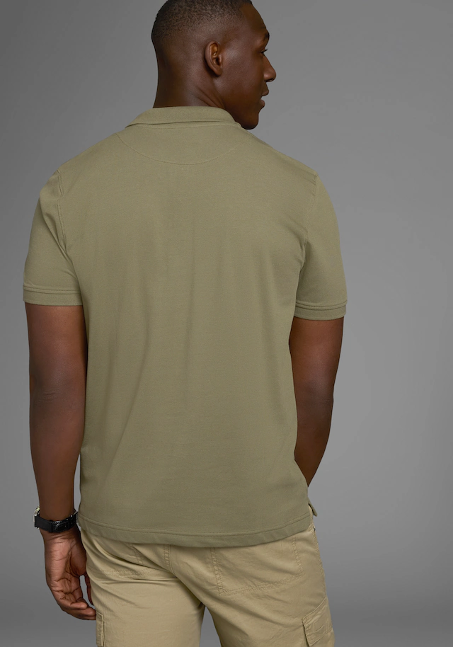 Man's World Poloshirt Kurzarm, lockere Passform, unifarben