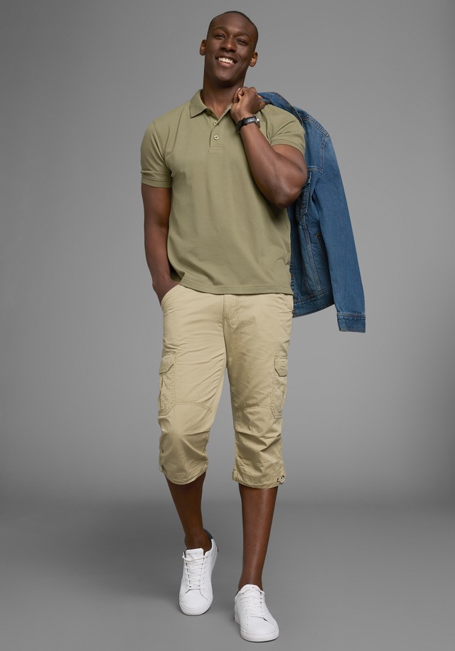 Man's World Poloshirt Kurzarm, lockere Passform, unifarben