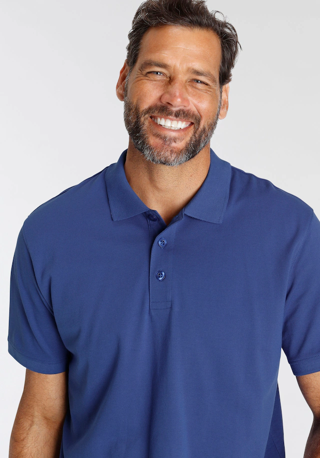 Man's World Poloshirt Kurzarm, lockere Passform, unifarben