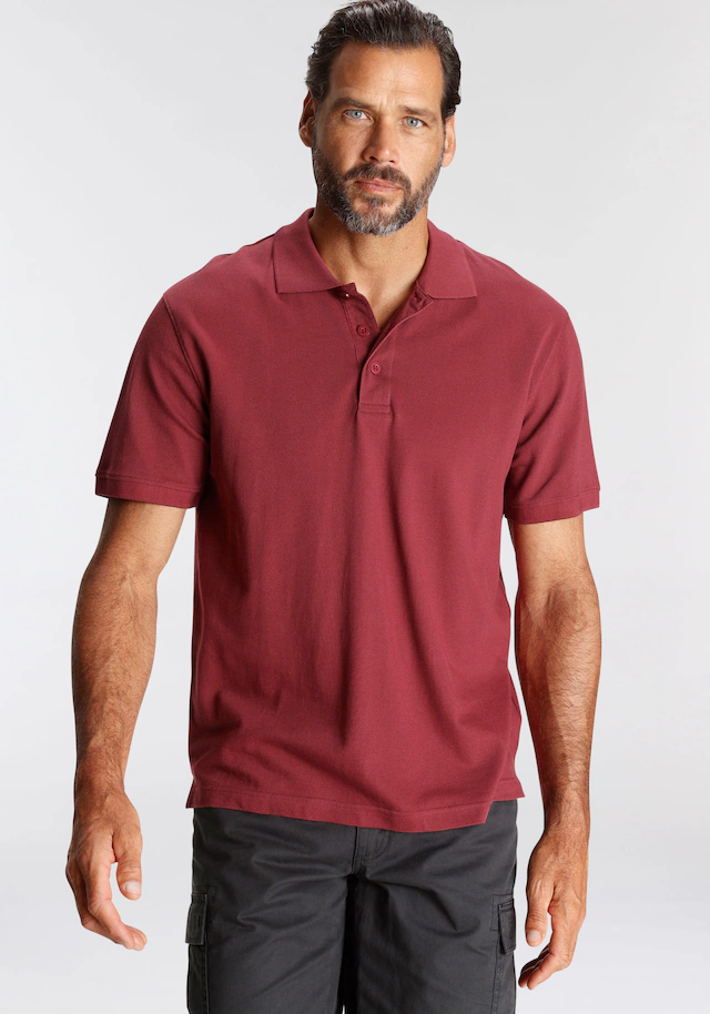 Man's World Poloshirt Kurzarm, lockere Passform, unifarben