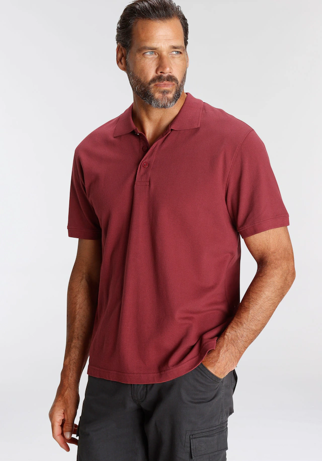 Man's World Poloshirt Kurzarm, lockere Passform, unifarben