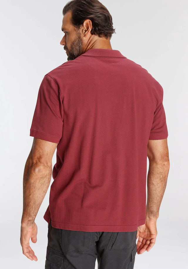 Man's World Poloshirt Kurzarm, lockere Passform, unifarben