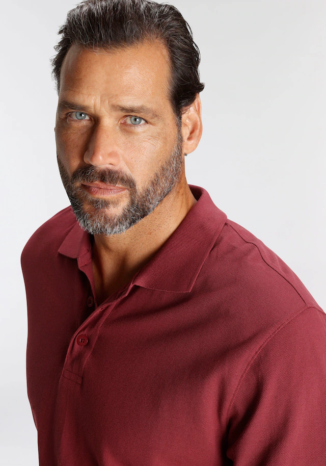 Man's World Poloshirt Kurzarm, lockere Passform, unifarben