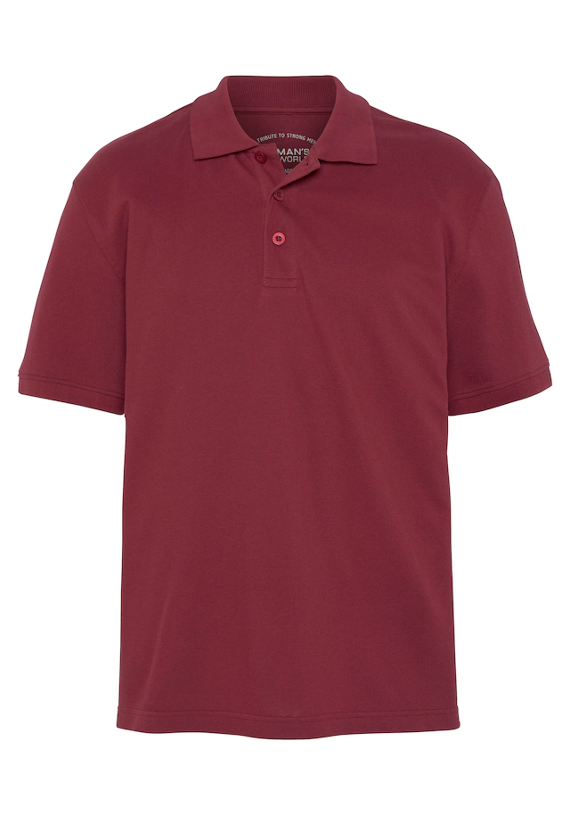 Man's World Poloshirt Kurzarm, lockere Passform, unifarben