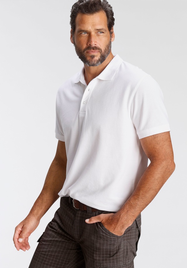 Man's World Poloshirt Kurzarm, lockere Passform, unifarben