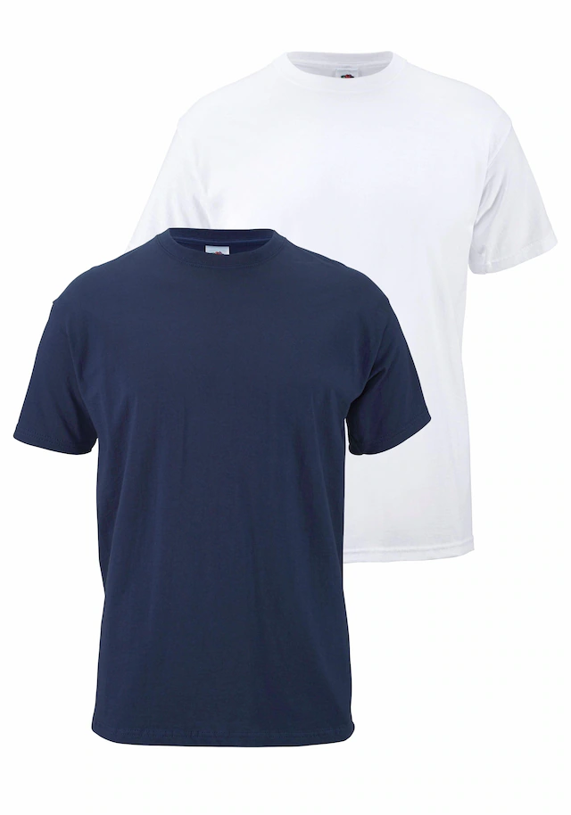 Fruit of the Loom T-Shirt Packung, 2 Stk. aus reiner Baumwolle