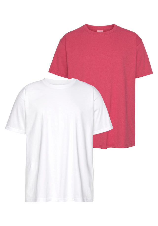 Fruit of the Loom T-Shirt Packung, 2 Stk. aus reiner Baumwolle