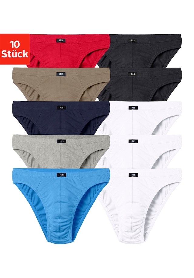 H.I.S Slip »Herren Minislip« Packung, 10 Stk. in Baumwoll-Mix