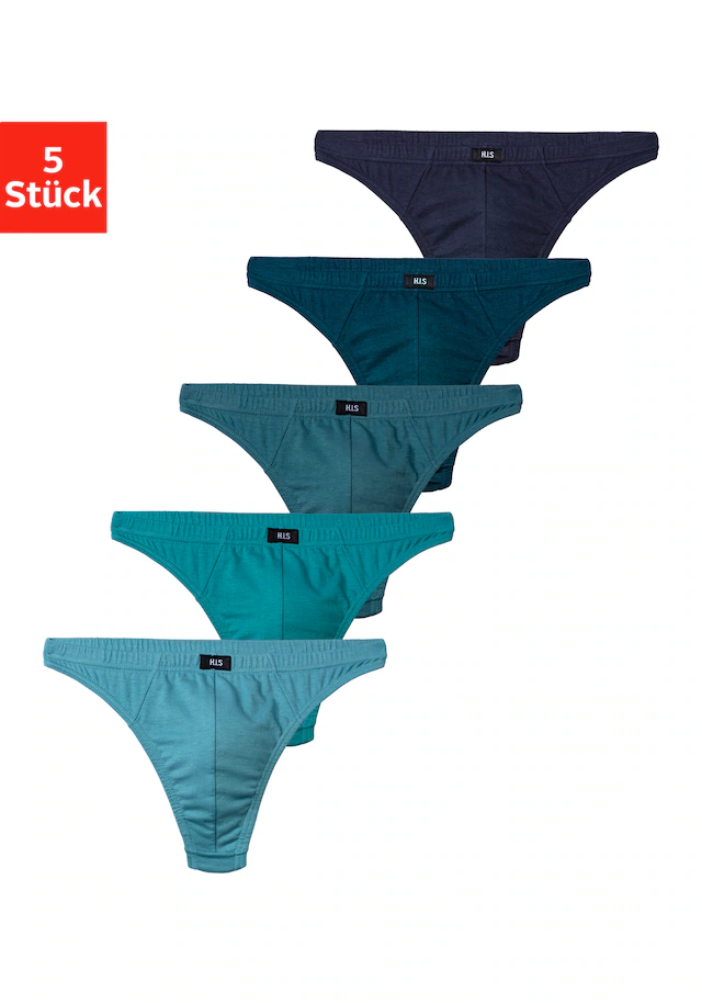 H.I.S String »Herren Unterhose« Packung, 5 Stk. in Baumwollstretch-Qualität