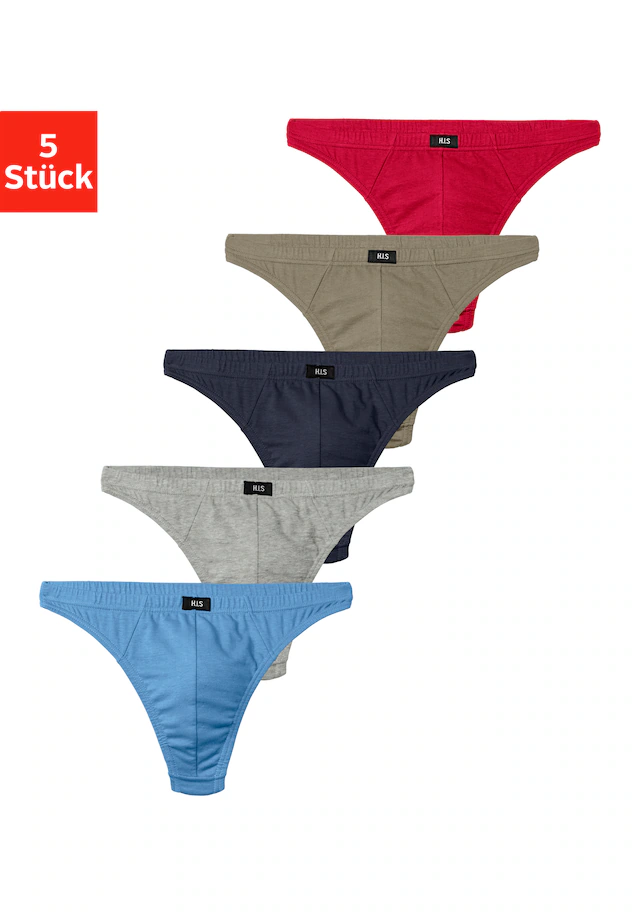 H.I.S String »Herren Unterhose« Packung, 5 Stk. in Baumwollstretch-Qualität
