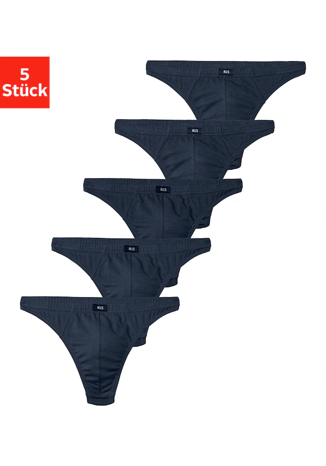 H.I.S String »Herren Unterhose« Packung, 5 Stk. in Baumwollstretch-Qualität