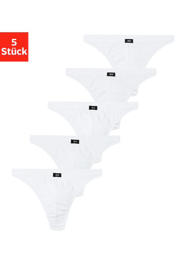 H.I.S String »Herren Unterhose« Packung, 5 Stk. in Baumwollstretch-Qualität
