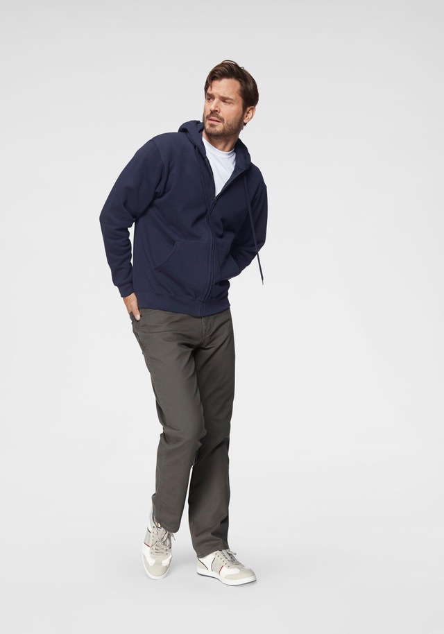 Fruit of the Loom Kapuzensweatjacke mit Kängurutasche