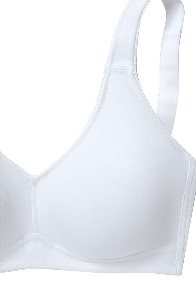 petite fleur by Lascana Entlastungs-BH », BH ohne Bügel, Baumwoll BH« Packung, mit breiten Trägern, große Größen, bequemer BH