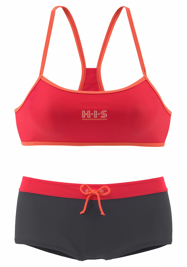 H.I.S Bustier-Bikini mit Kontrastdetails