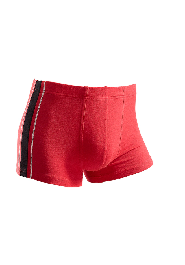 AUTHENTIC LE JOGGER Boxer »Boxershorts für Herren« Packung, 4 Stk. mit kontrastfarbigen Streifen seitlich
