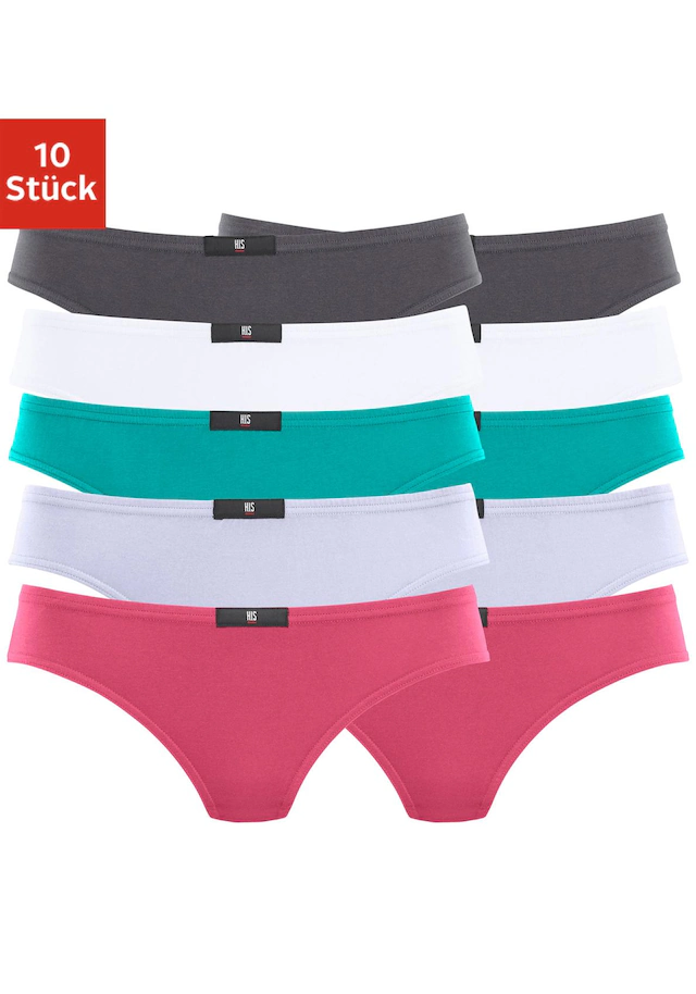 H.I.S String 10er-Pack, aus elastischer Baumwoll-Qualität
