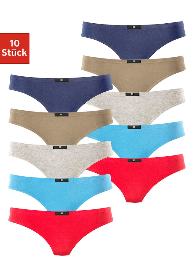 H.I.S String 10er-Pack, aus elastischer Baumwoll-Qualität