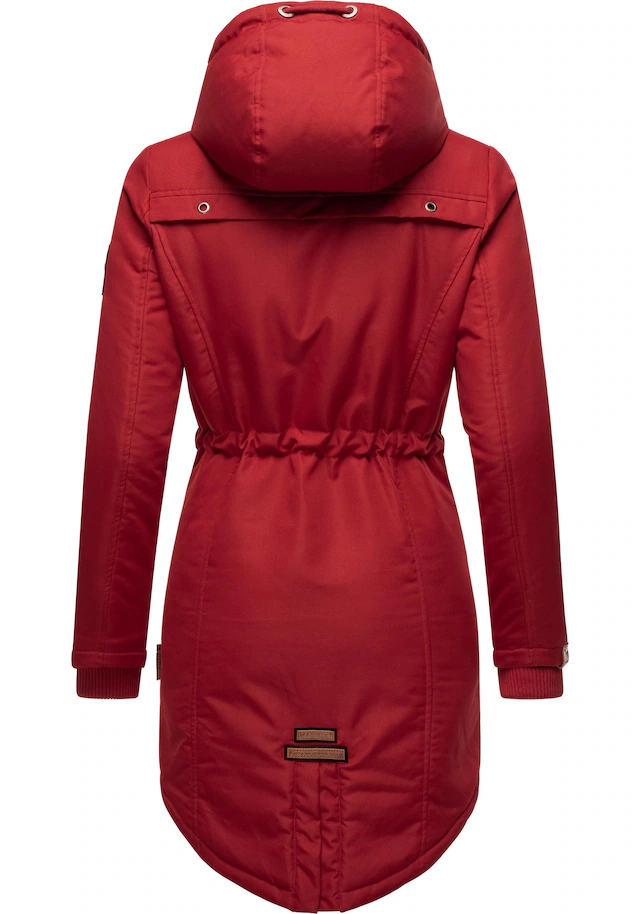 Marikoo Wintermantel »Kamii« sportlicher Damen Winterparka mit abnehmb. Kapuze