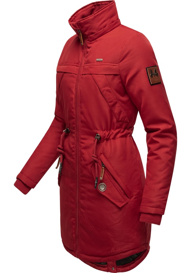 Marikoo Wintermantel »Kamii« sportlicher Damen Winterparka mit abnehmb. Kapuze