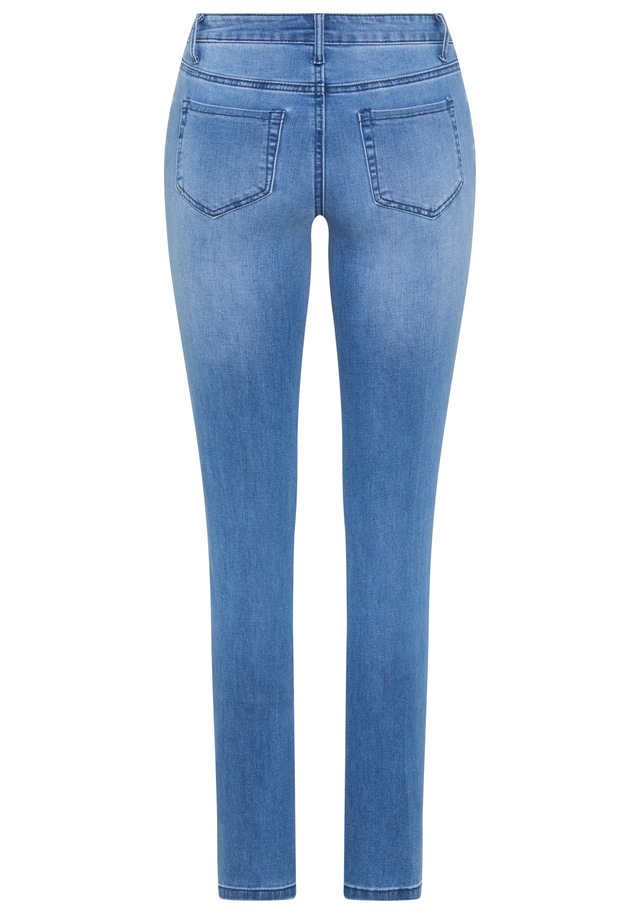 Tamaris Skinny-fit-Jeans »aus bequemen Stretch-Denim« schmale Beinweite, mit Gürtelschlaufenbund, mit Metallreißverschluss