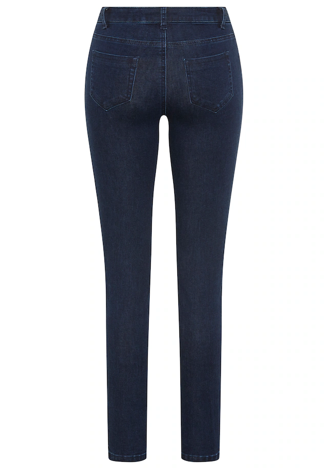 Tamaris Skinny-fit-Jeans »aus bequemen Stretch-Denim« schmale Beinweite, mit Gürtelschlaufenbund, mit Metallreißverschluss