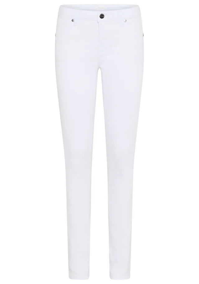 Tamaris Skinny-fit-Jeans »aus bequemen Stretch-Denim« schmale Beinweite, mit Gürtelschlaufenbund, mit Metallreißverschluss