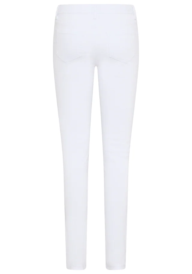 Tamaris Skinny-fit-Jeans »aus bequemen Stretch-Denim« schmale Beinweite, mit Gürtelschlaufenbund, mit Metallreißverschluss