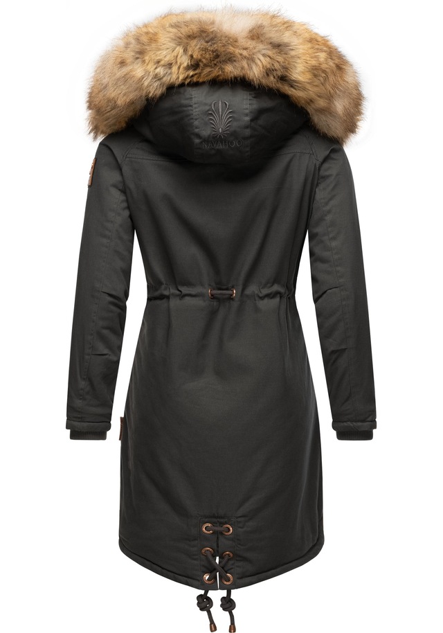 Navahoo Wintermantel »Rosinchen« stylischer Damen Winter Baumwollparka mit Kunstfell