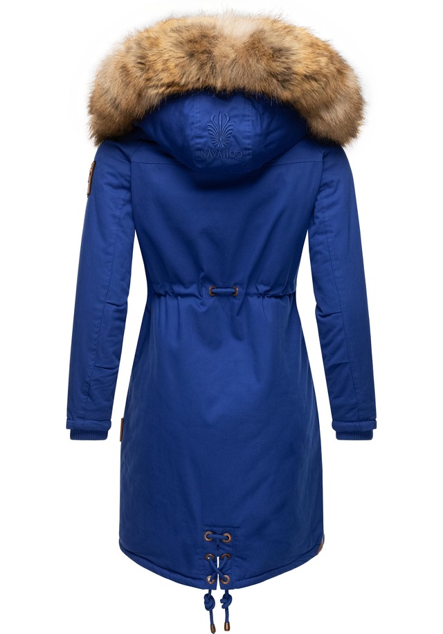 Navahoo Wintermantel »Rosinchen« stylischer Damen Winter Baumwollparka mit Kunstfell