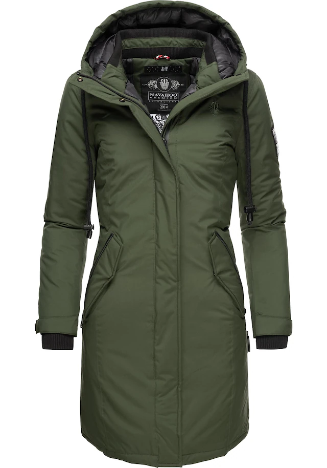 Navahoo Wintermantel »Letiziaa« sportlicher Winterparka mit gefütterter Kapuze
