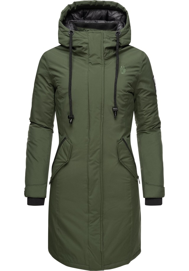 Navahoo Wintermantel »Letiziaa« sportlicher Winterparka mit gefütterter Kapuze