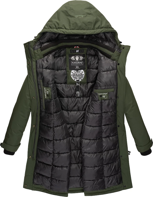 Navahoo Wintermantel »Letiziaa« sportlicher Winterparka mit gefütterter Kapuze